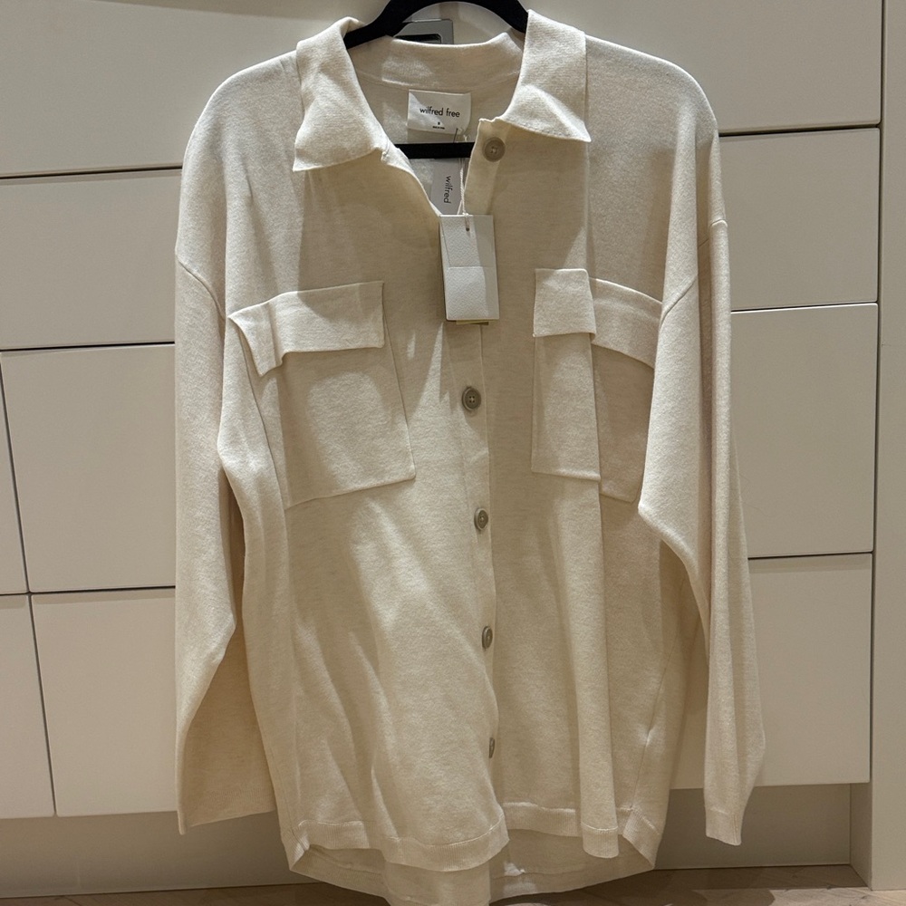 Wilfred Cream Button Down Shirt